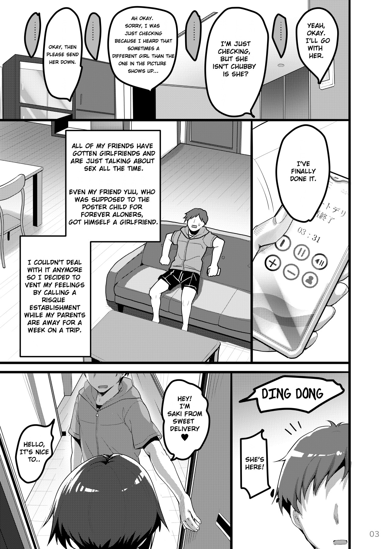 Hentai Manga Comic-When I Called Over a Call Girl, My Classmate Showed Up-Read-2